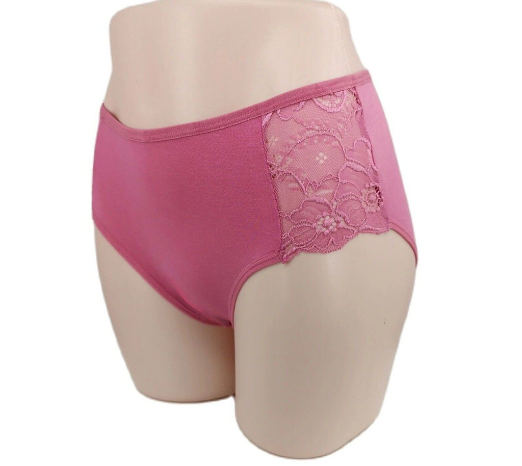 Ladies Plus Size Silky Knickers Sexy Briefs Women Underwear Lace Panties Stretch image 5