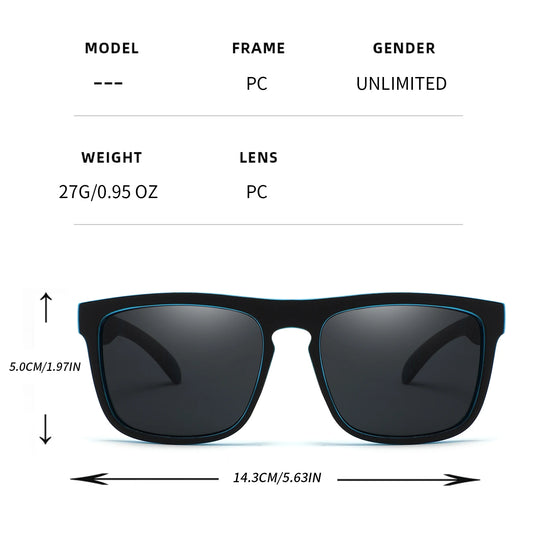 UV400 Men Women Sunglasses Driving Sun Glasses Outdoor Sport Eyewear Male Female Square Eyeglasses