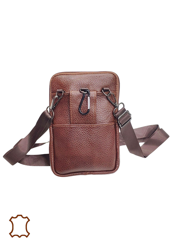 Leather Phone pouch Bag Bodybag Shoulder Bag Crossbody Bag Work Leather Bag image 5