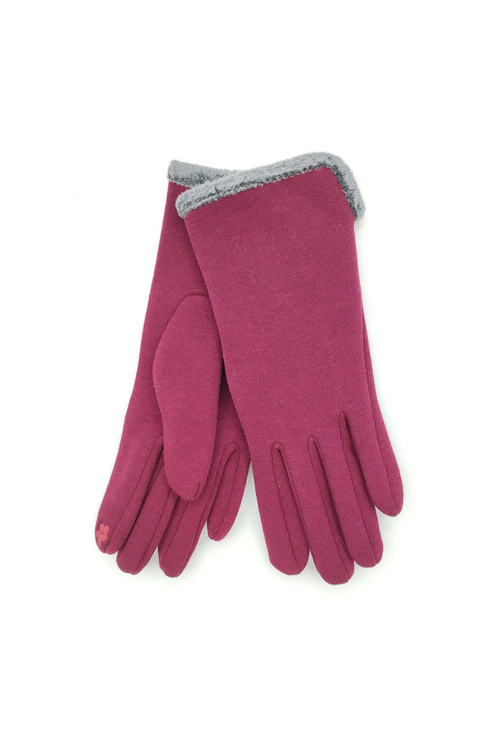 Women's Multicolour Button Gloves Comfortable Winter Travel Outdoor Gloves image 0