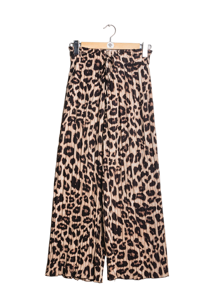 Women's Trousers Animal Print Harem Pants Holiday Trouser Leopard Wide Leg Pants image 4