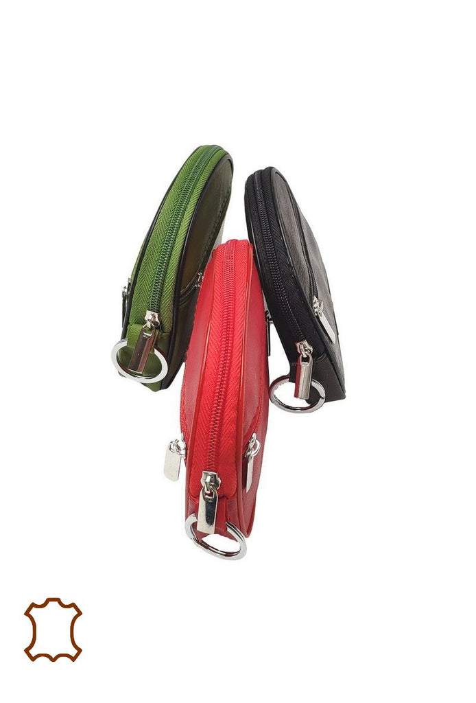 Half moon leather purse image 1