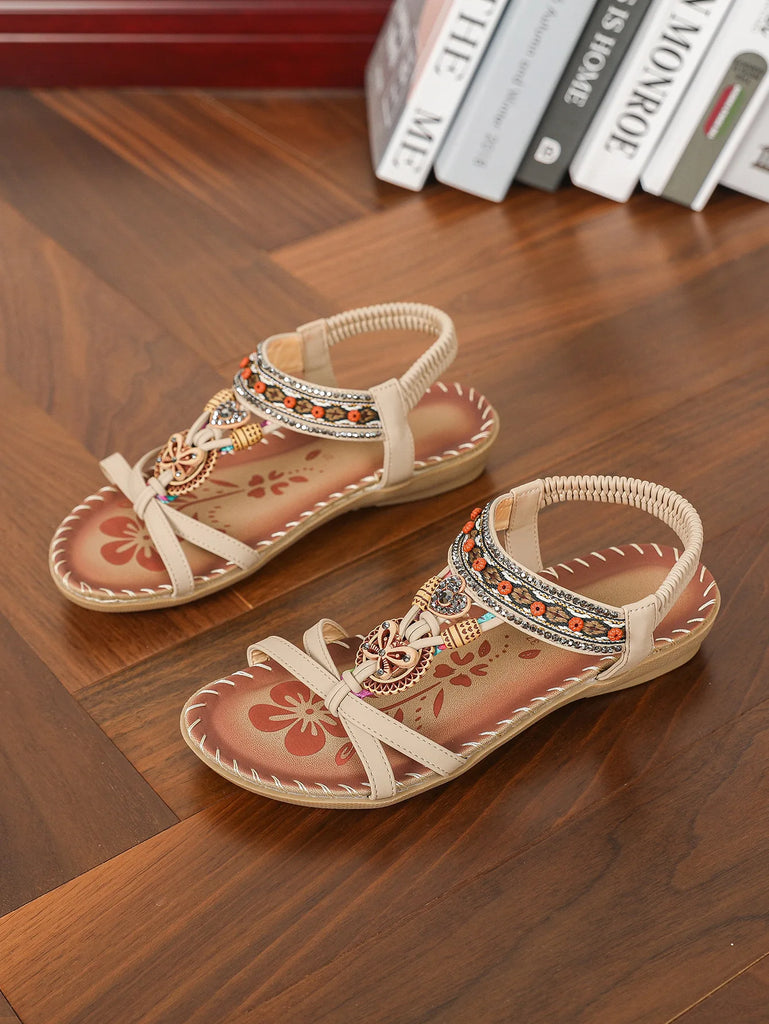 New Women's Sandals Bohemian Style Outdoor Soft Sole Beach Sandals Platform Lightweight Women Casual Shoes Flat Plus Size Sandal