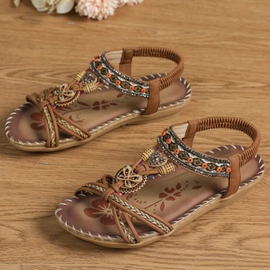 New Women's Sandals Bohemian Style Outdoor Soft Sole Beach Sandals Platform Lightweight Women Casual Shoes Flat Plus Size Sandal