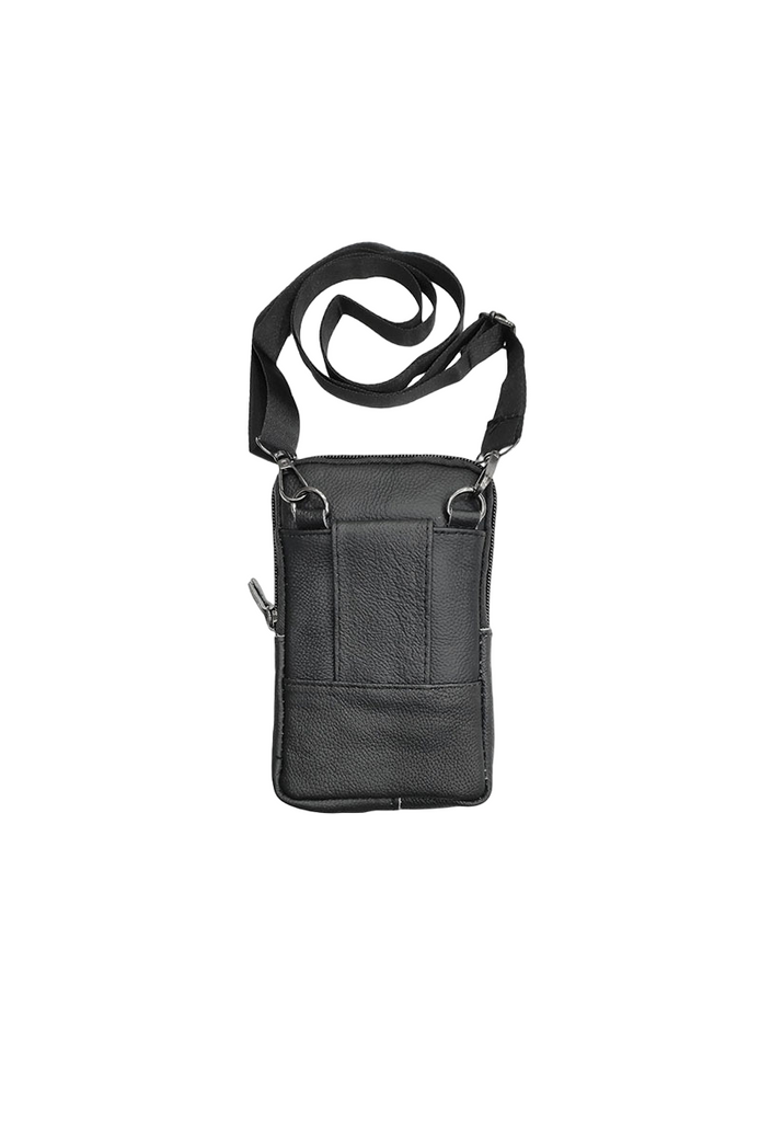 Unisex Shoulder Bag Soft Leather Waist Fanny Pack Mobile Phone Coin Travel Pouch image 3