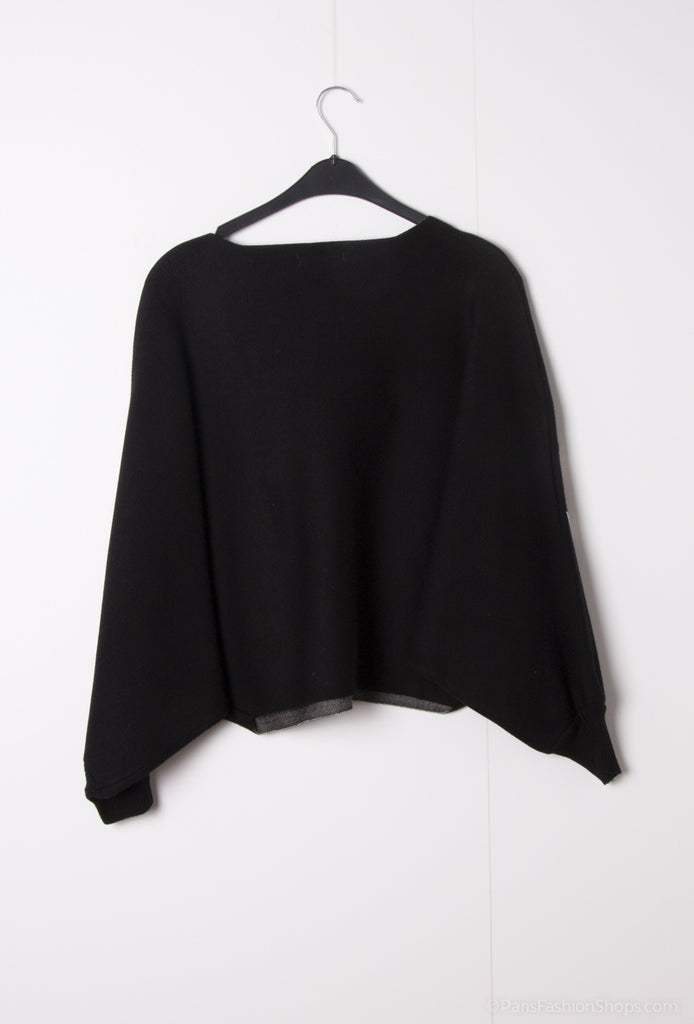 Women's Thick Sweater Abstract Print Original Cutout Pattern Stylish Jumper image 9