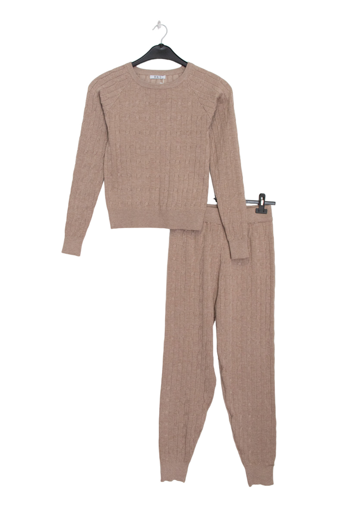 Ladies Sweater Leggings Set Bottom Top Jogging Set Tracksuit Leggings Warm Set image 13