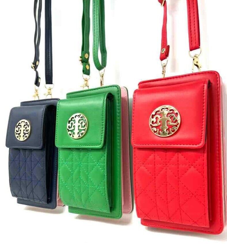 Crossbody phone wallet bag ladies purse shoulder bag work travel handbag leather image 0