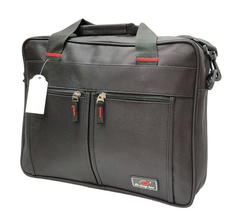 Unisex Laptop Document Holder Shoulder Bag Multi Pockets Stylish Comfortable Bag image 0