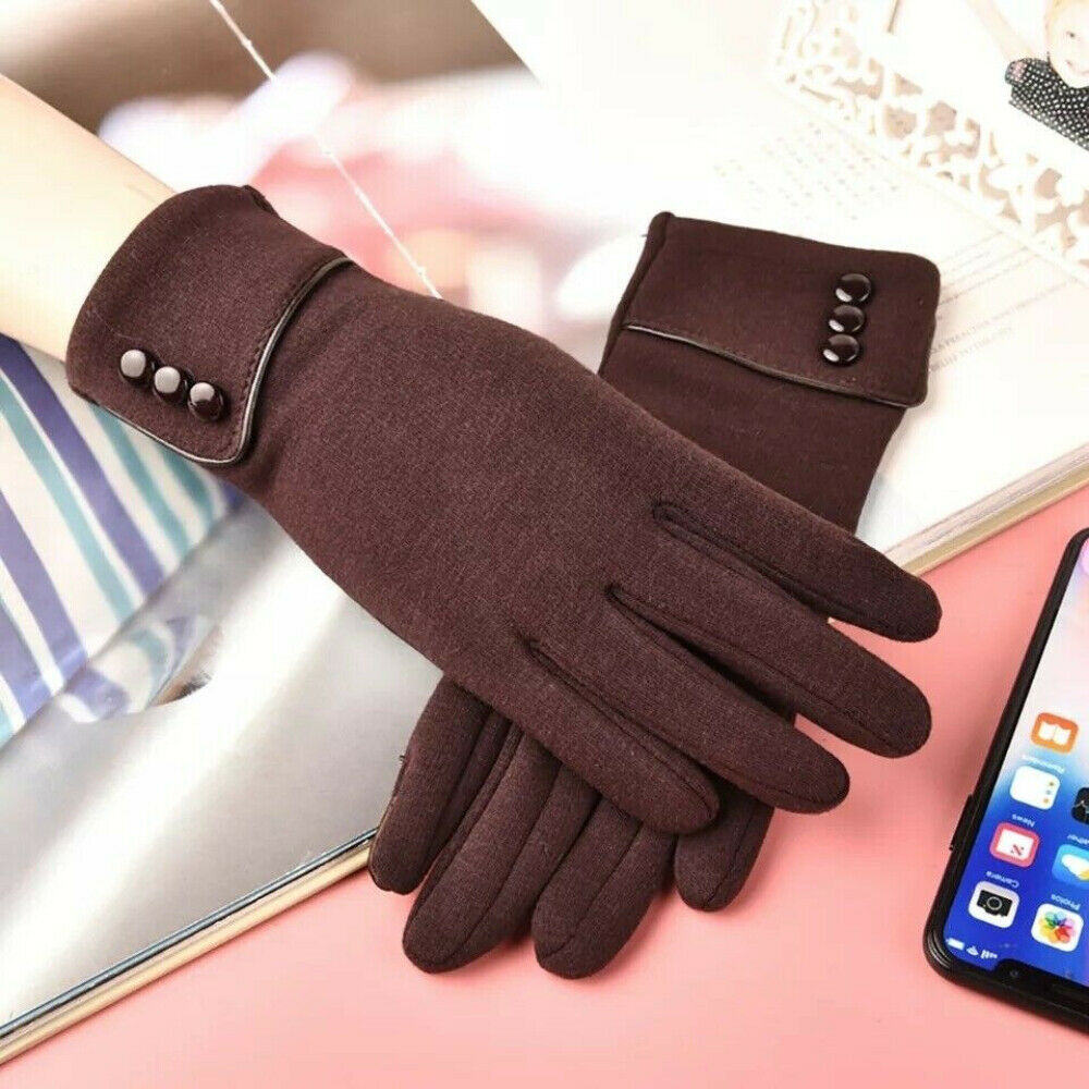 Women Touch Screen Winter Gloves Fleece Thick Warm Comfy Soft Fur Lined Thermal image 3