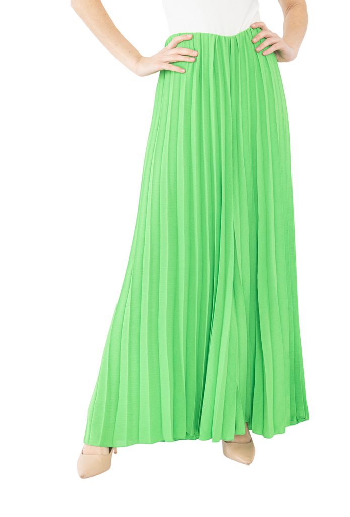 Ladies Womens Trousers Culottes Wide Leg Loose Harem Pleated Bottoms ONE SIZE image 2