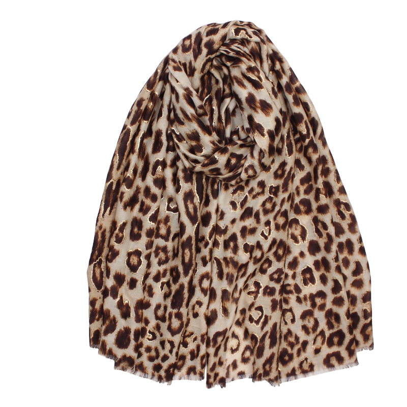 Women’s Scarf Leopard Print Scarves Printed Ladies Shawl Scarf Animal Print Scar image 2