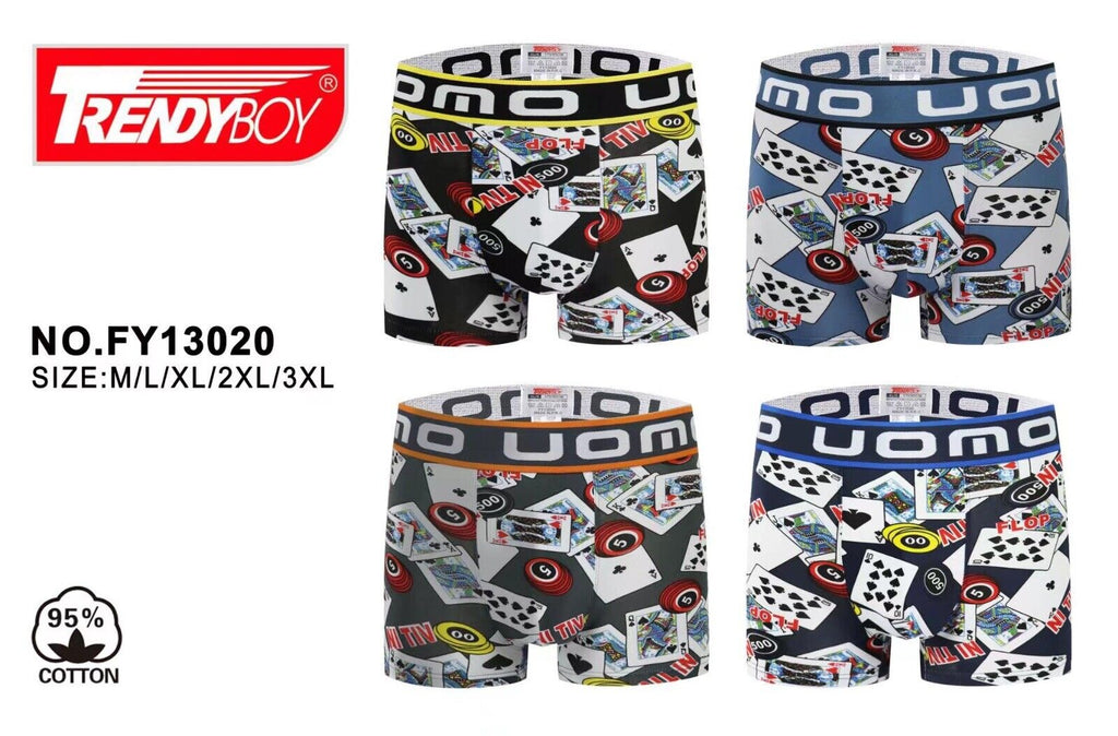 4 x Mens Underwear Mix Pattern Boxers Shorts Trunks Underwear Designer Boxers image 7