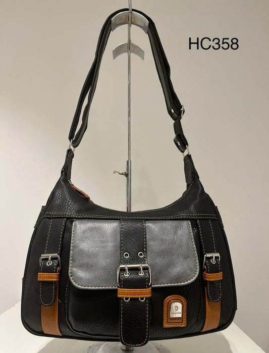 Women's Black Shoulder Strap Stylish Comfortable Travel Party Bag image 0