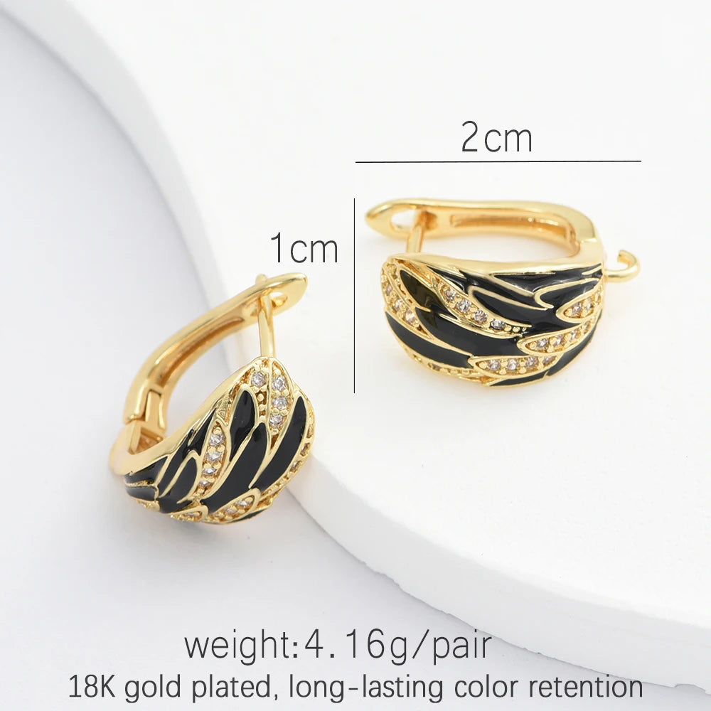 1 Pair Handmade DIY Earring Hook Clasps Accessories , Gun Black /18K Gold Plated/Rodium Brass Earwires, Jewelry Making Findings