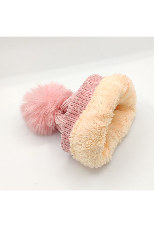 Children's Cat Pattern Hat Warm Soft Winter Beanies Knitted Kids Cap image 1