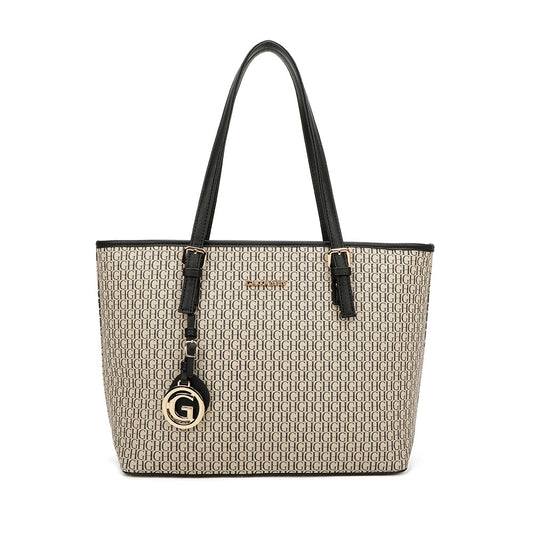 Women's Large Designer Style Faux Leather Tote Bag Shopper Hand Bag image 0