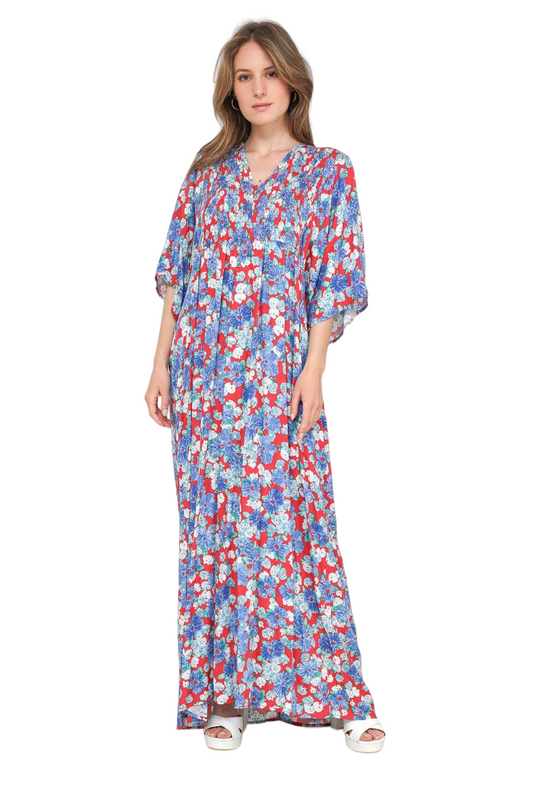 Ladies Plus Size Floral Dress Summer Party Floral Holiday Long Dress Oversized image 1