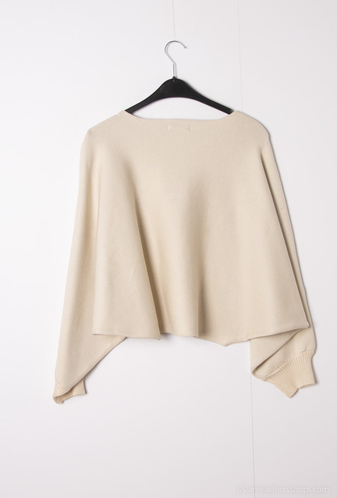 Women's Thick Sweater Abstract Print Original Cutout Pattern Stylish Jumper image 11