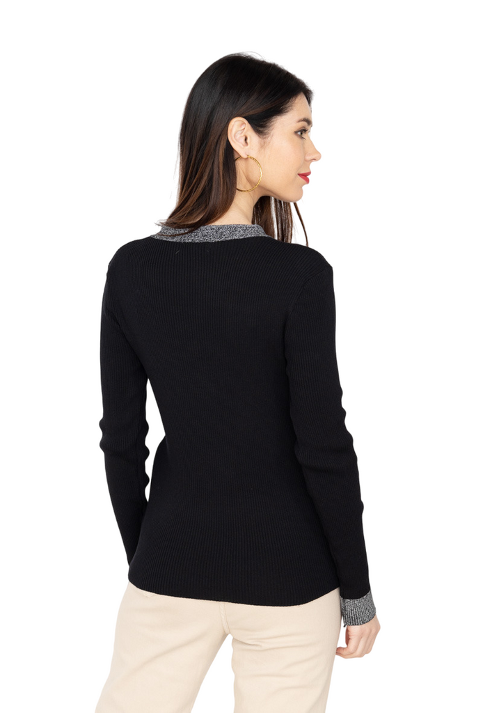 Ladies Top Pullover Sweater Top Fitted Jumper Women’s Light Warm Top Sweater image 14