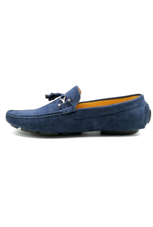 MENS FAUX LEATHER SLIP ON LOAFERS CASUAL DRIVING MOCCASIN BOAT DECK SHOES SIZE image 1