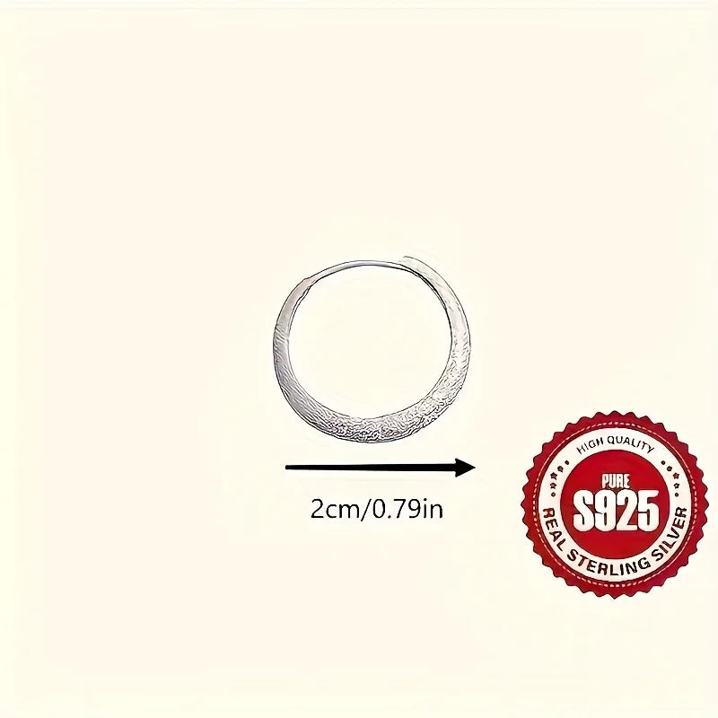 Pure Silvery Earrings For Women Frosted Sparkling Starry Circle Earrings Valentine's Mother's Jewelry Gifts