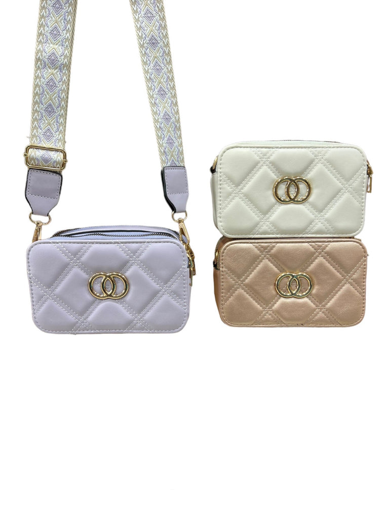 Ladies Bag Quilted Compact Design Fashionable Shoulder Purse Adjustable Strap image 1