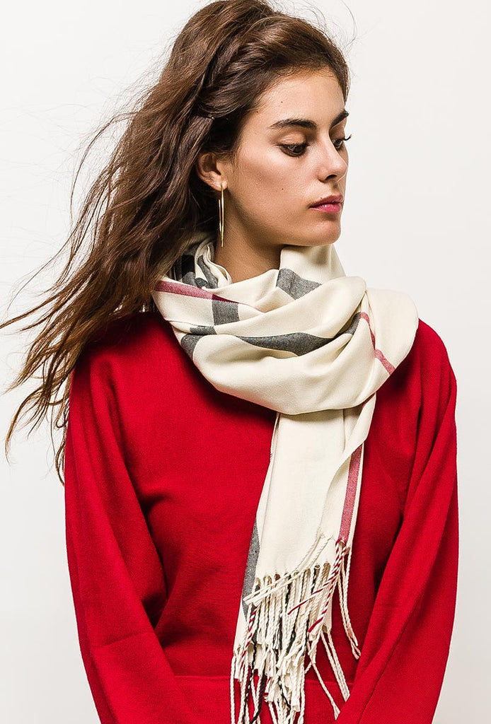 Women's Scarf Printed Cashmere Soft Winter Stylish Warm Scarf Neck Wrap Scarves image 0