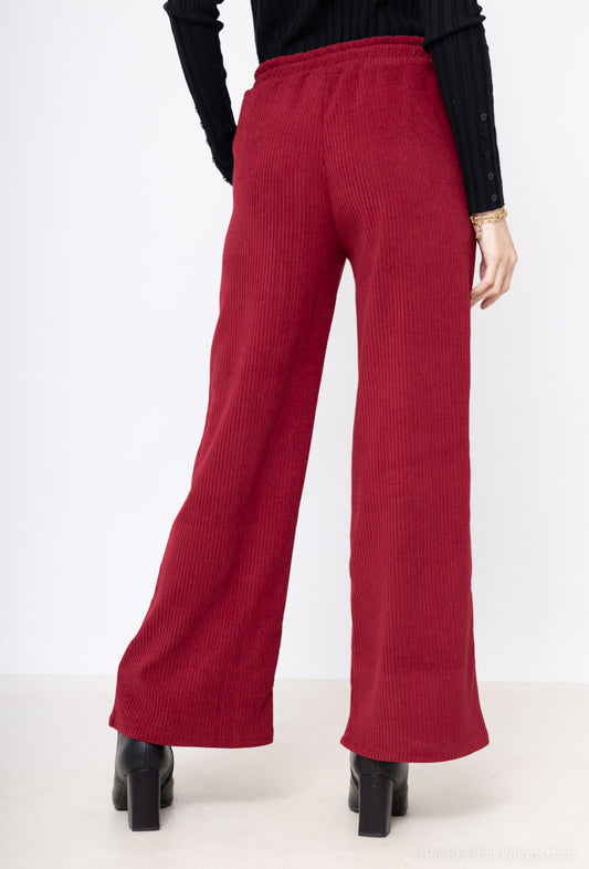 Women's Winter Loose Velvet Pants with pocket Warm Stylish Outdoor Trousers image 1