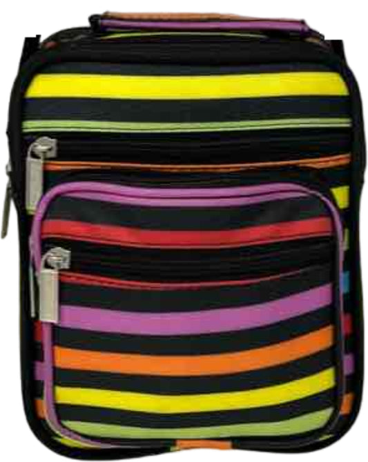 Ladies Womens Shoulder Bag Work Travel Handbag Satchel Multi Zips Cross Body Bag image 1