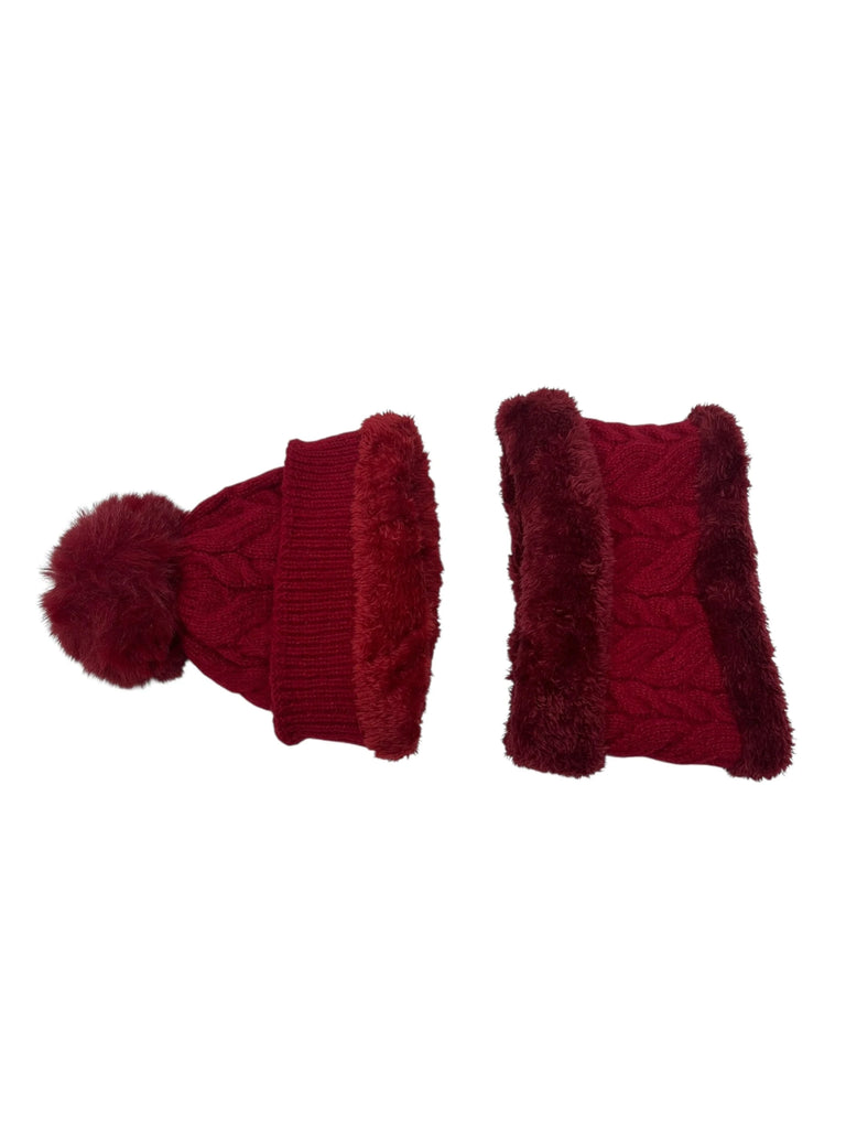 Neck Warmer Hat Set