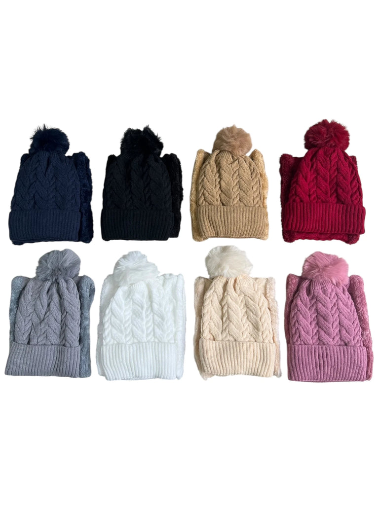 Neck Warmer Hat Set