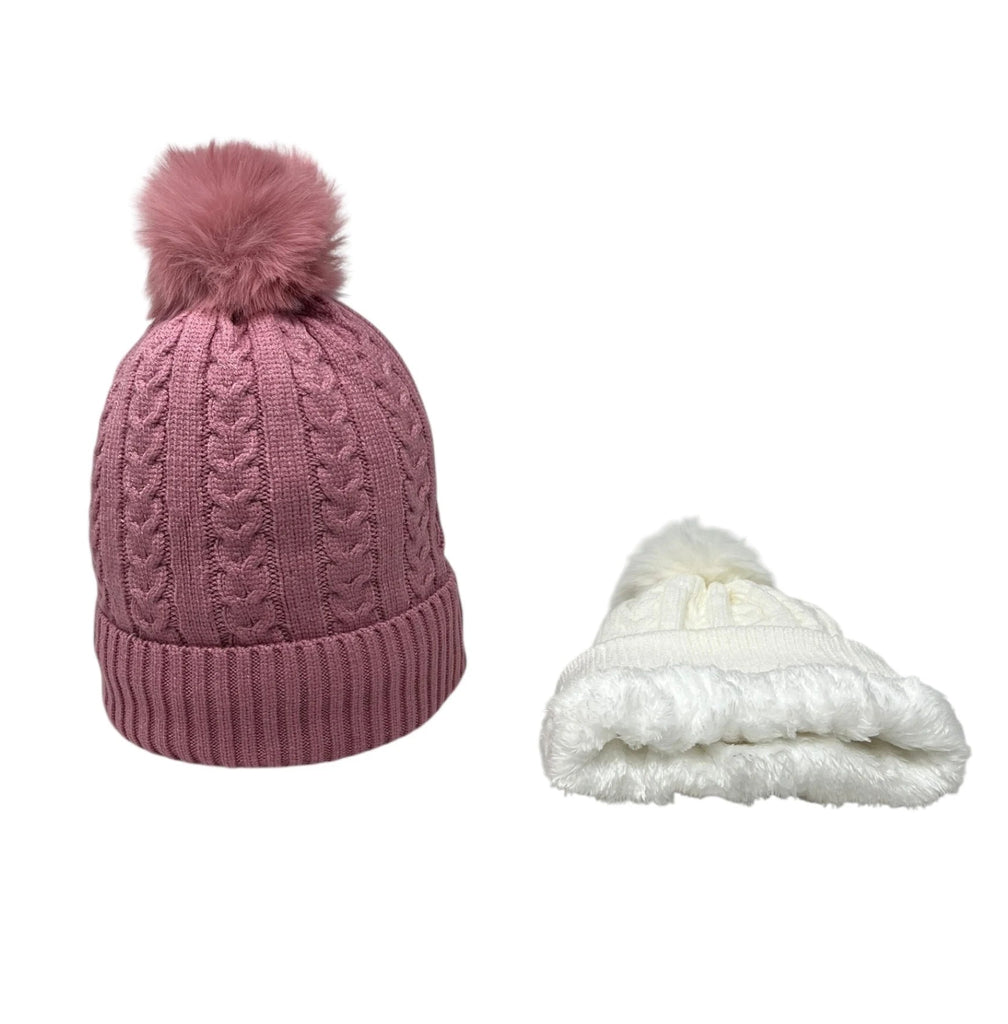 Faux Fur pompom Hat