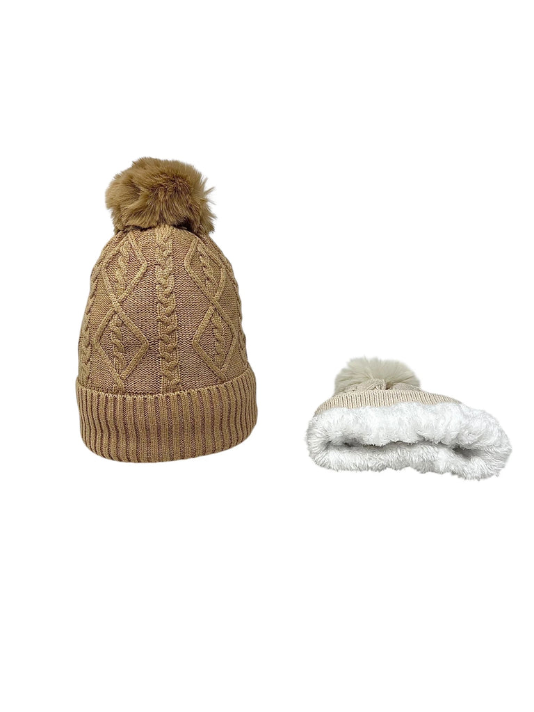 Ladies Pompom Hat