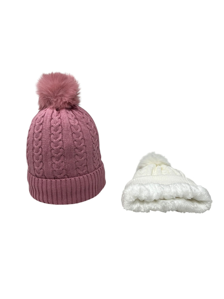 Ladies Pompom Hat