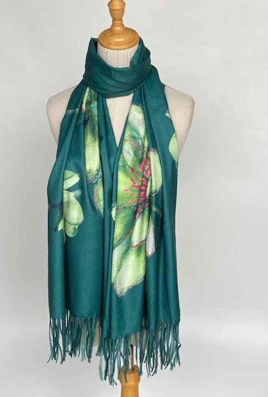 Fringed Printed scarf Womens Wrap Ladies Stole Women's Scarves Lightweight image 1