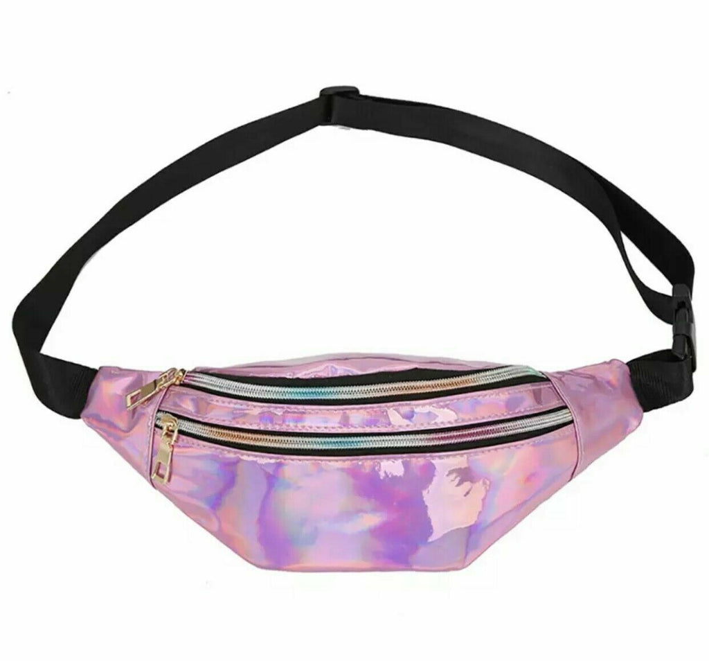 Ladies Shiny Bum Bag Holographic Fanny Pack Waist Bag Phone Pouch Party Travel image 3