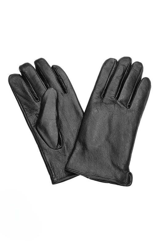 Men's Plain Leather Gloves Comfortable Thermal Soft Stylish Winter Gloves image 1