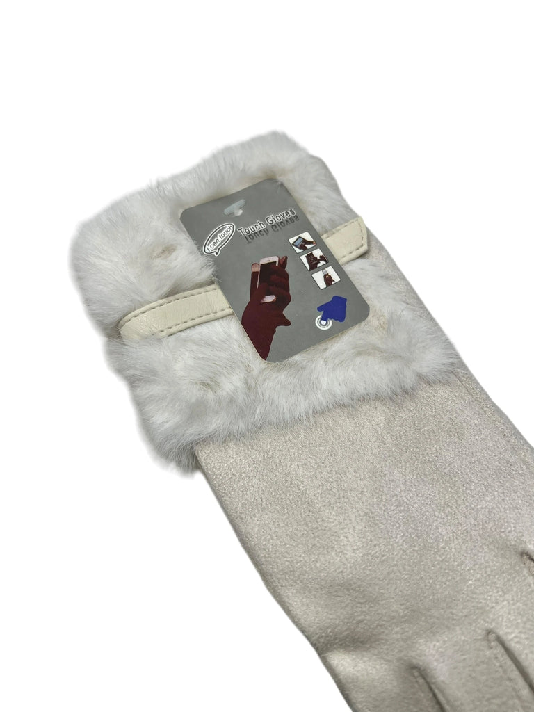 Women touch gloves Fur Lining Extra Warm image 3