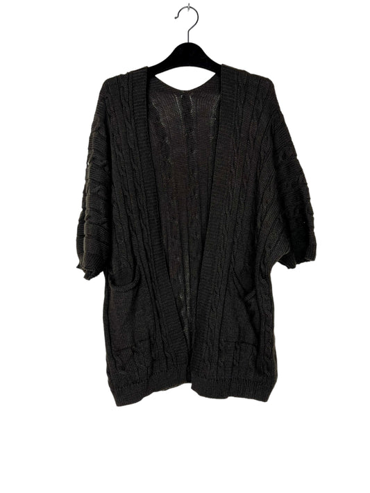 Women's Knit Vest With Pocket Warm Winter Black Cardigan Sweater image 0