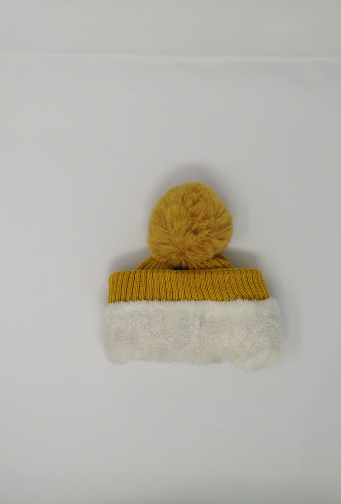 Women's Hat Faux fur Pompon Cap Winter Thermal Beanies Ski Warm Knitted Soft Cap image 9