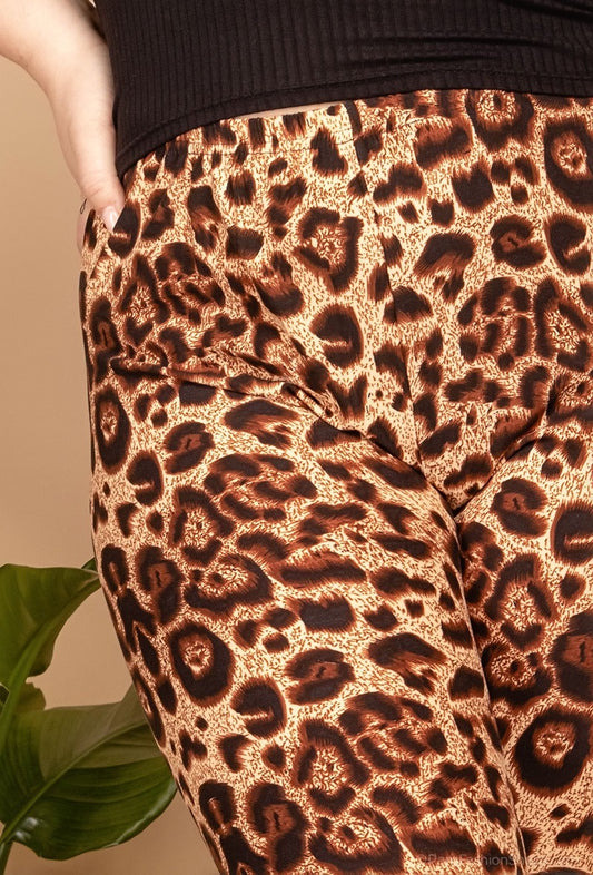Womens Leopard Plus Size Leggings large Size Animal Print Leggings image 1