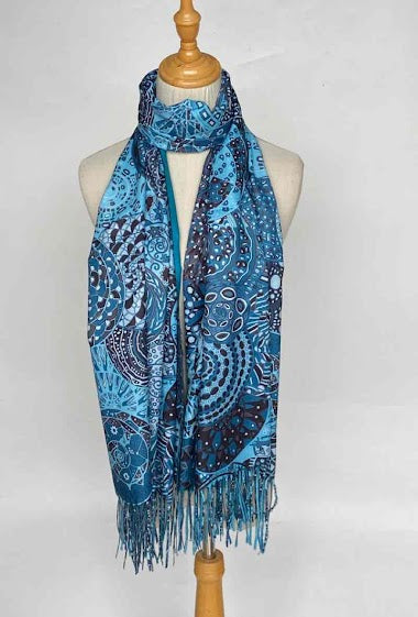 Fringed Printed scarf Womens High Quality Wrap Ladies Stole Women's Scarves Ligh image 4