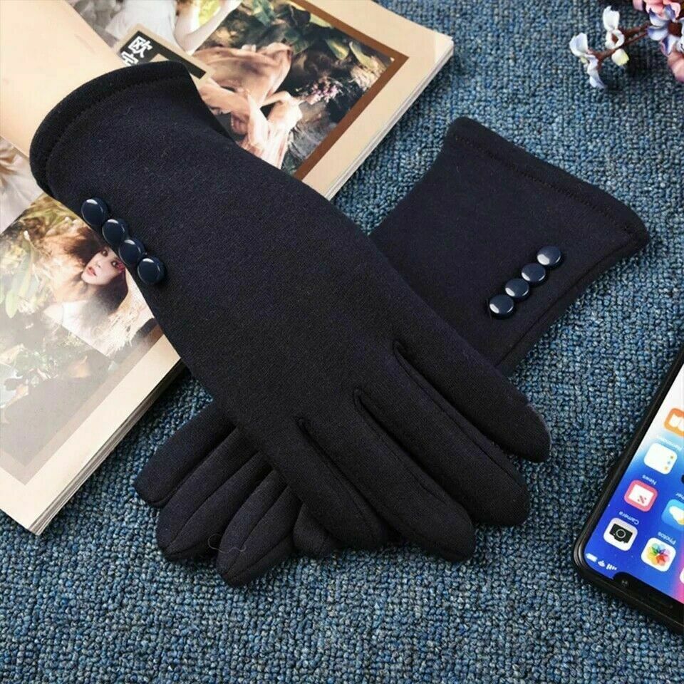 Womens Touch Screen Winter Gloves Fleece Thick Warm Comfy Soft Fur Lined Thermal image 2