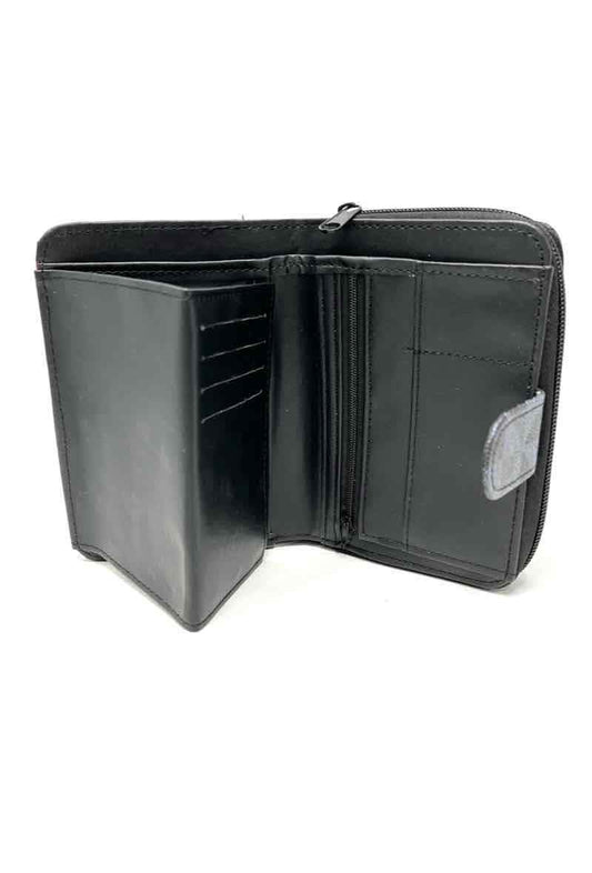 Women Leather Look Wallets Purse Party Travel Purse Clutch Multi Compartment Bag image 1