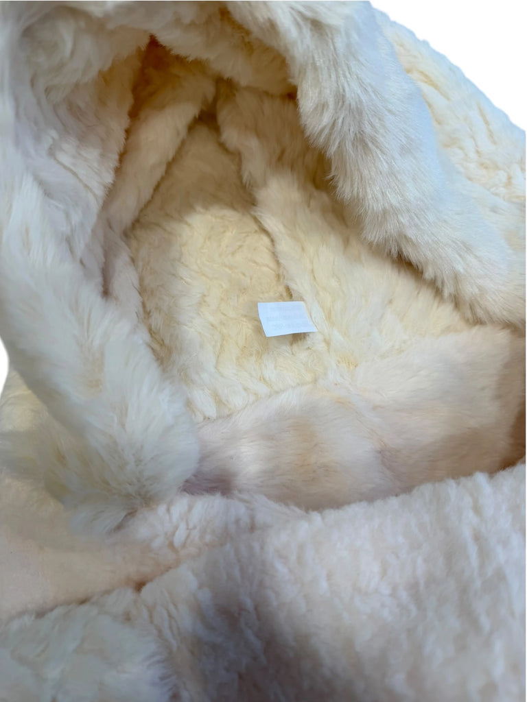 Ladies Soft Fur Hood Scarf Gloves Set