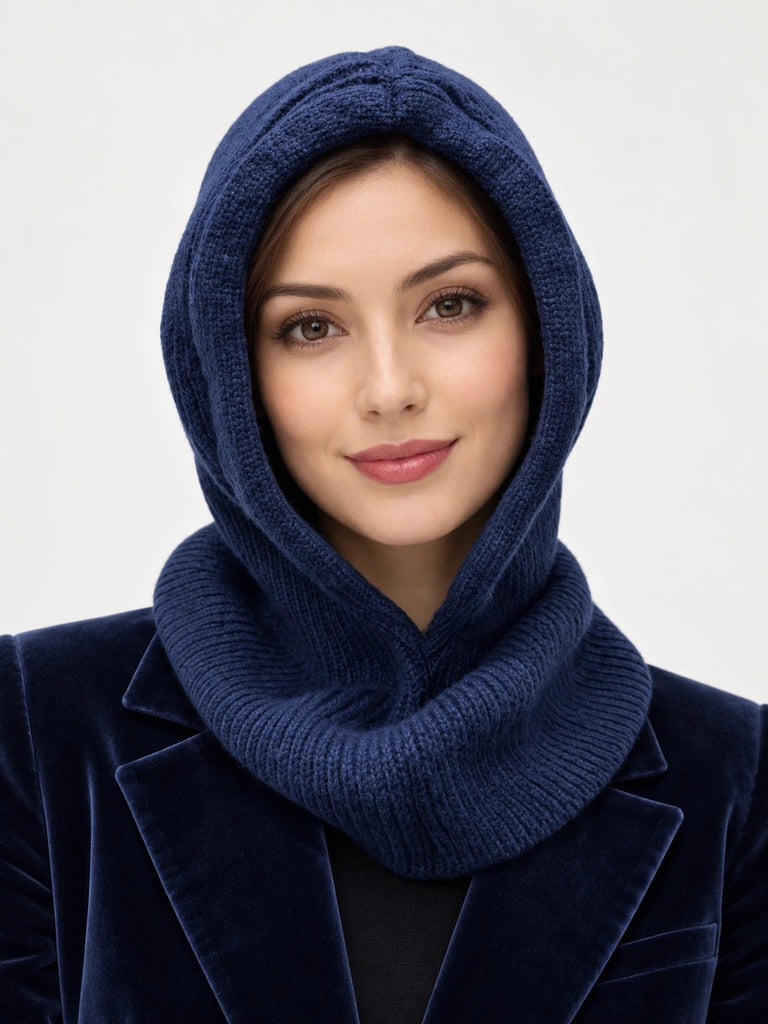 Ladies Warm Fur Hood hat