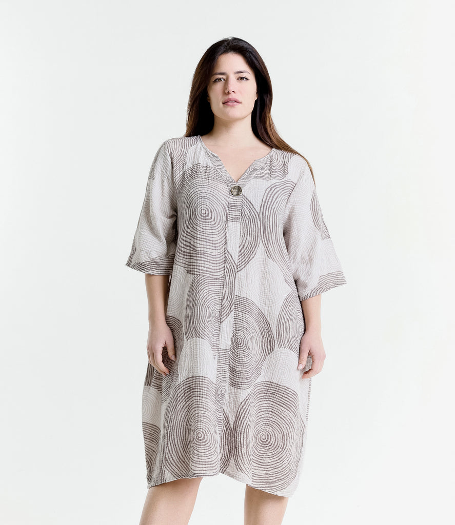 Ladies Printed Cotton Oversized Dress Assorted Colours Wholesale Prices image 1