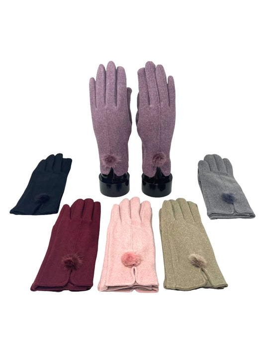 Women touch gloves Pompom image 1