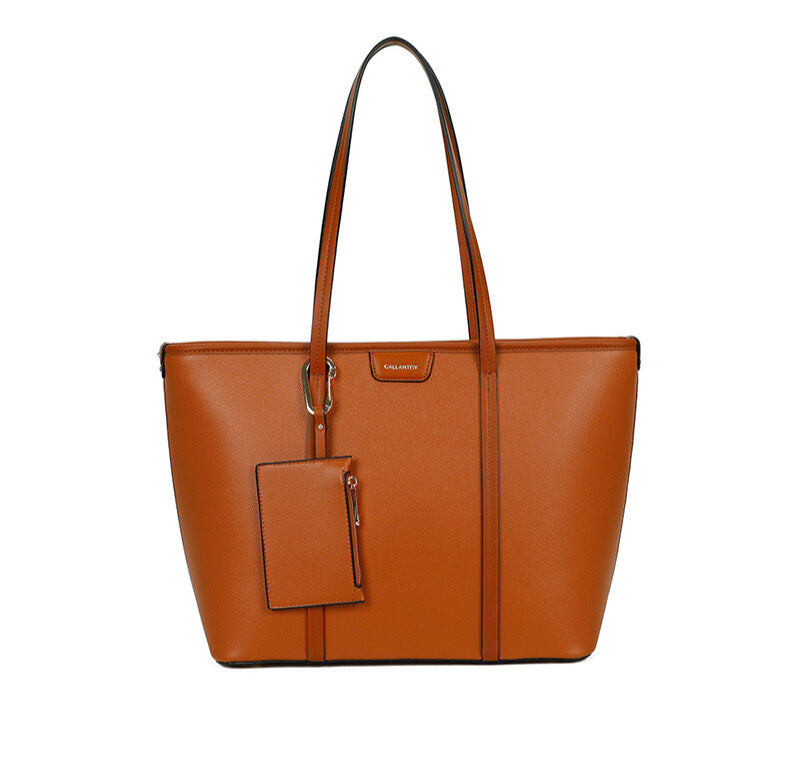 Ladies Faux Leather Crossbody Bag Shoulder Tote Handbag with Purse & Wallet image 0